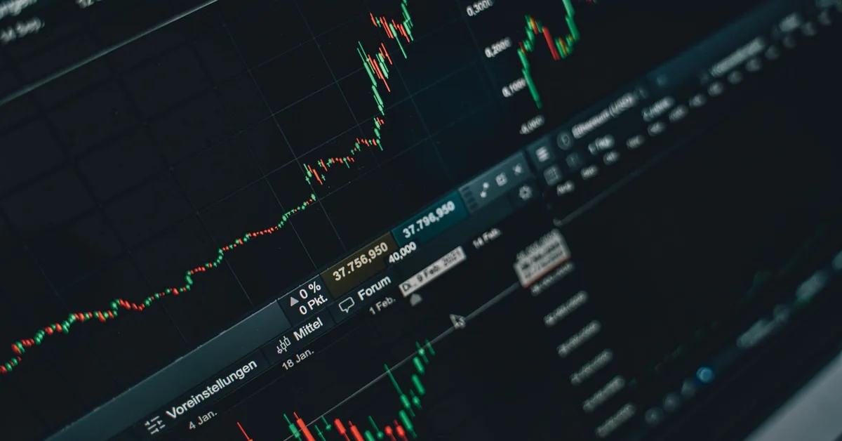 Market data screens used for investment research.