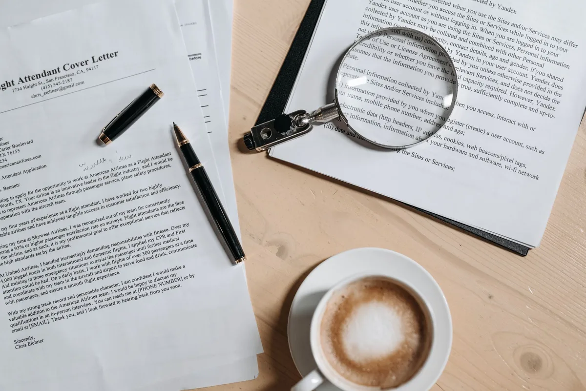 Documents and pen on desk for retirement planning