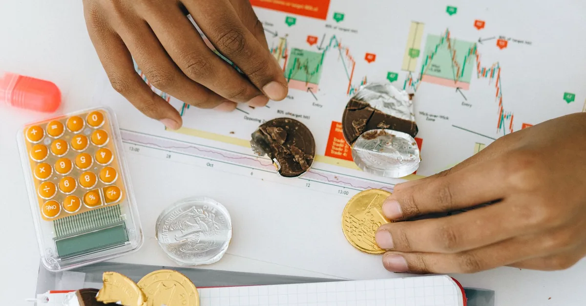 Pessoa analisando gráficos financeiros em uma tela durante a escolha de investimentos